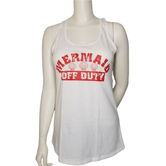 Mermaid Off Duty Racerback Tank Next Level N1533 Custom‎ Handmade - Picture 1 of 9